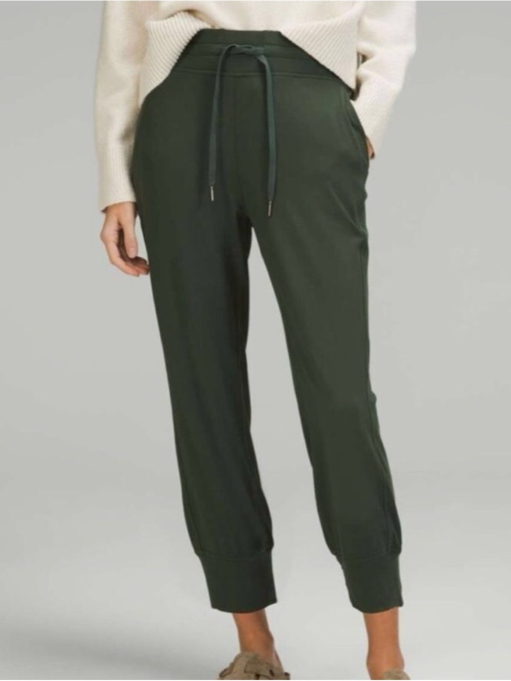 Lululemon Ready to Rulu Cropped Joggers in Smoked Spruce Sz 2